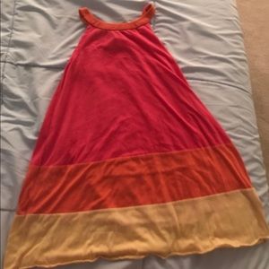 Tricolor summer dress